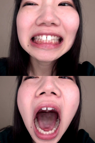 歯フェチ！妹系かなこちゃん 歯・口内自撮り 同人動画