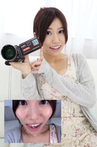 乙川結衣さんの歯・口内自撮り(通常版＋３Ｄ） 同人動画