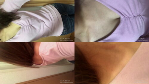 【へそ・首筋・うなじ・胸元フェチ】超アップで女体観察（自撮り版） 同人動画