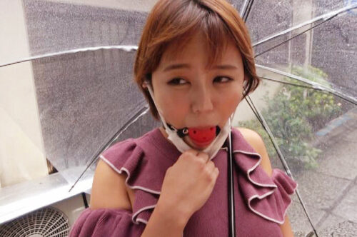 Drool, Masochistic Woman, and Ball Gag - Mitsuki Maya