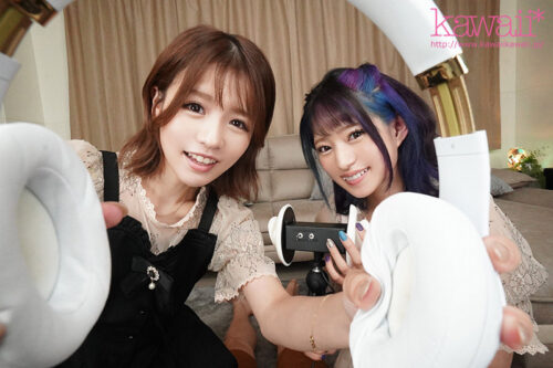 【VR】【進化版！全編ASMR特化】「お兄ちゃんの耳、犯してみよっか！」脳内淫語感染 痴女っ子Wシスターズに前後左右から密着サンドイッチ逆3Pエッチッチ