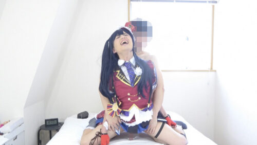 緊張初おちんコス女装男子FUCKライブ 主観フェラに興奮するＭ願望とハメ撮り成就 コスプレハード