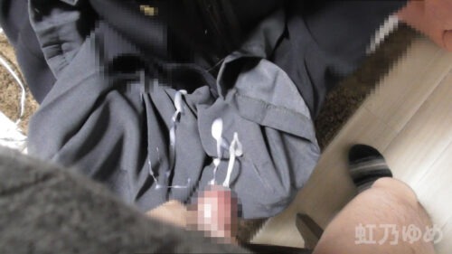 【個人撮影】制服スカートにオナホコキでザーメンぶっかける動画♡　zn009 コスプレハード