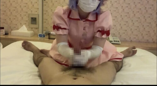 例大○アフター手コキ**顔　レミリアコスプレ コスプレハード