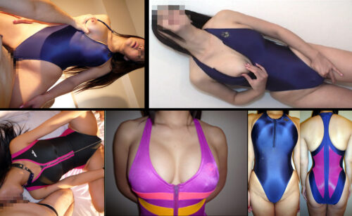 フロントジップ競泳水着・オッパイ渓谷の誘惑 コスプレハード