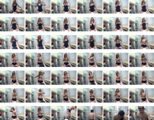 【くすぐりＳＰ】巨乳＆白い肌の金髪ギャルをくすぐる（スクール水着・コスプレ→生おっぱい） コスプレハード