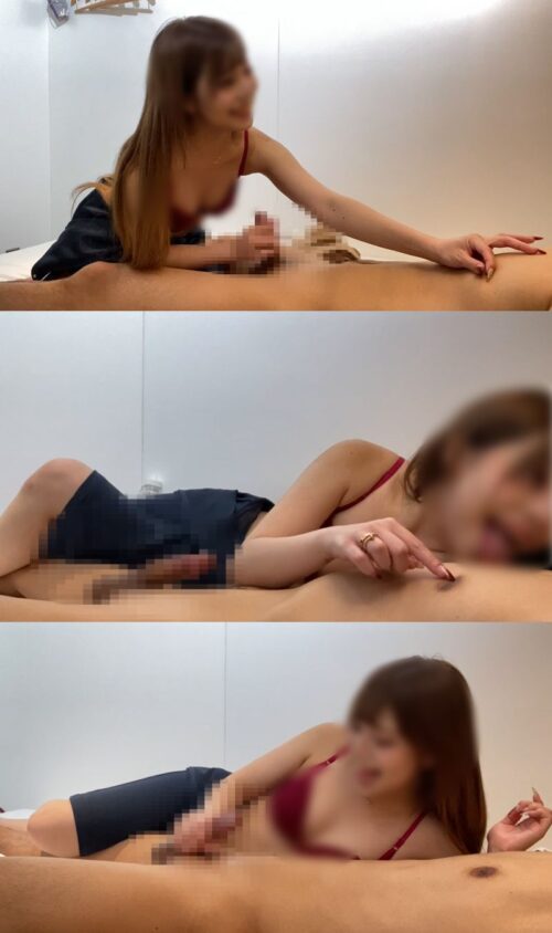 出張ローション手コキ隠し撮り・ブラチラ＆乳首なめオプション【舌ピギャル・上条（21歳）】 同人動画