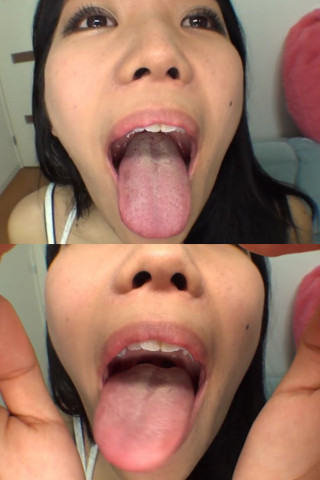 ベロ・口内観察 川上友梨 同人動画