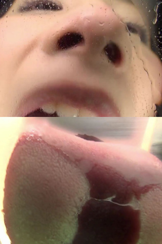 ベロ唾液フェチ！ガラス舐め あんちゃん 同人動画