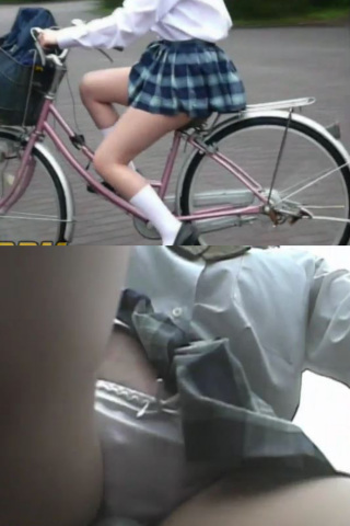 妄想 自転車パンチラ 3名 Part２ 同人動画