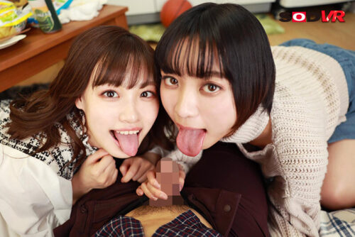 【VR】Two Ex-Girlfriends' Creampie Temptation Whispers