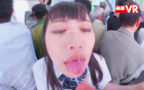 【VR】唾液ダラダラ接吻痴●VR オヤジを虜にするほど密着して舐めまくる痴女子○生