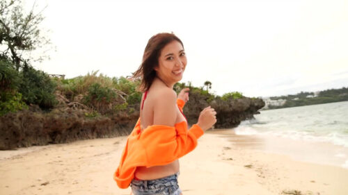 日焼け後のGカップ 松岡凛