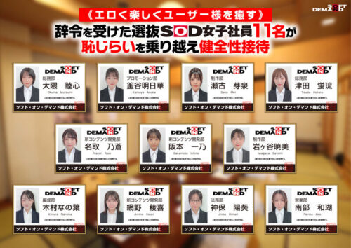 【特典版】SOD女子社員11名が愛情たっぷり濃厚ベロチュウで癒します！ディープキス（*´ε‘*）チュッチュ忘年会888分 時間内無制限で射精挿入し放題超乱交＆個別性接待SEXでみーんな気持ち良くなれました