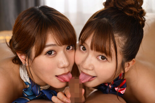 【VR】【8K】二人ともムラムラしすぎて施術中チ○ポ奪い合い!男日照りWエステティシャン