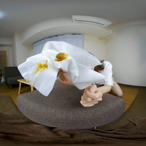【VR】秘技！Tバックずらし丸出し肛門放屁 上原まゆみ