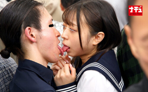 対面羞恥で何度もイカされ糸が引くほど舌を絡ませるベロキス発情娘7 女子〇生限定Ver.