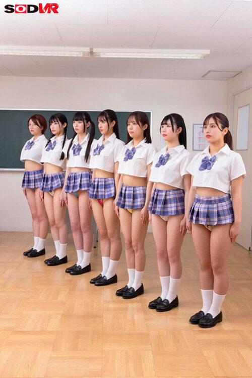 【VR】【8K】校則改革VR 第15条3項スカートは常に下着が見える丈の物を着用すること