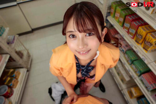 【VR】【8K】新人コンビニバイトちゃん 仕事をサボって逆誘惑SEX三昧 北岡果林