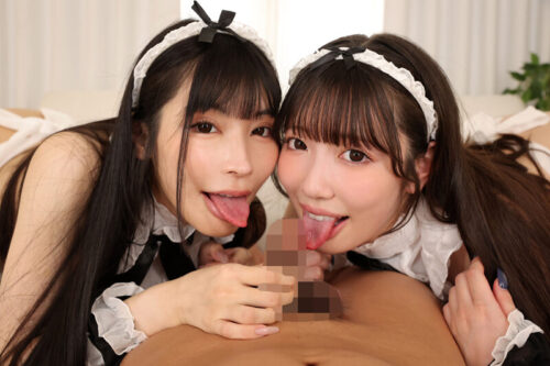 【VR】【8K】アナル好きのご主人様だけに見せつける変態Wメイドのひくひくアナルご奉仕